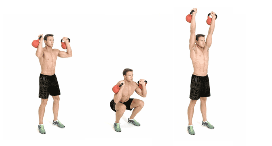 Dynamic overhead dumbbell presses engage all major muscles